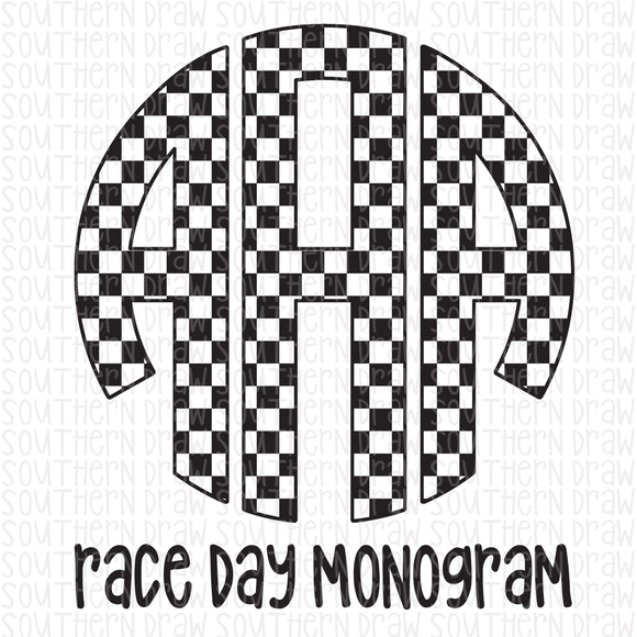 Race Day Monogram