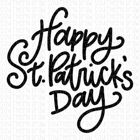 Happy St. Patrick's Day HandLettered