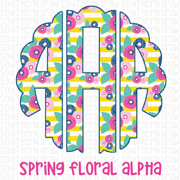 Spring Floral Alpha