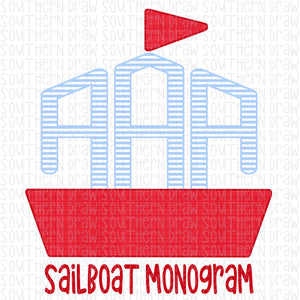 Sailboat Monogram