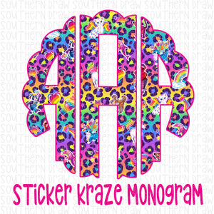 Sticker Kraze Monogram