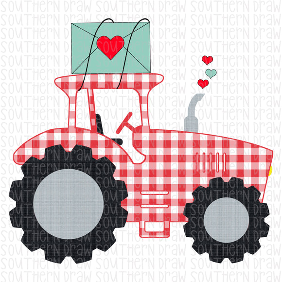 Boy's Valentine Tractor