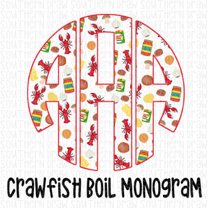 Crawfish Boil Monogram
