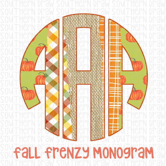 Fall Frenzy Monogram