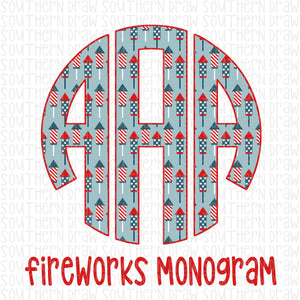 Fireworks Monogram