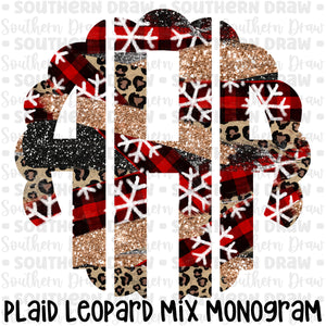 Plaid Leopard Mix Monogram
