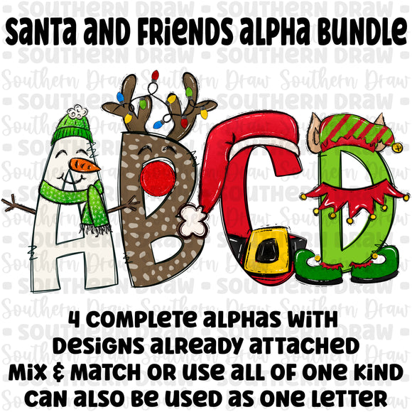Santa & Friends Alpha Bundle