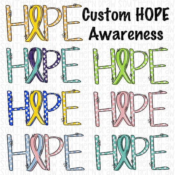 Custom Hope Ribbon