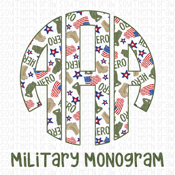 Military Hero Monogram