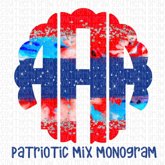 Patriotic Mix Monogram