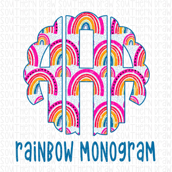 Rainbow Monogram