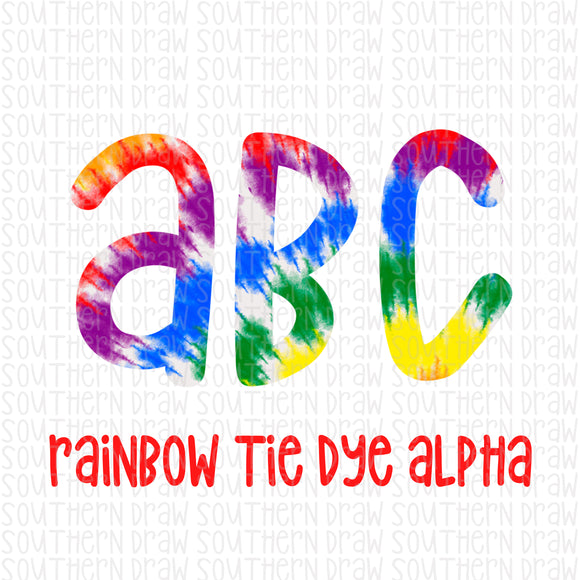 Rainbow Tie Dye Alpha